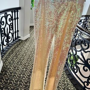 Moda internacional by Victorias Secret lined sequence bling mermaid pants